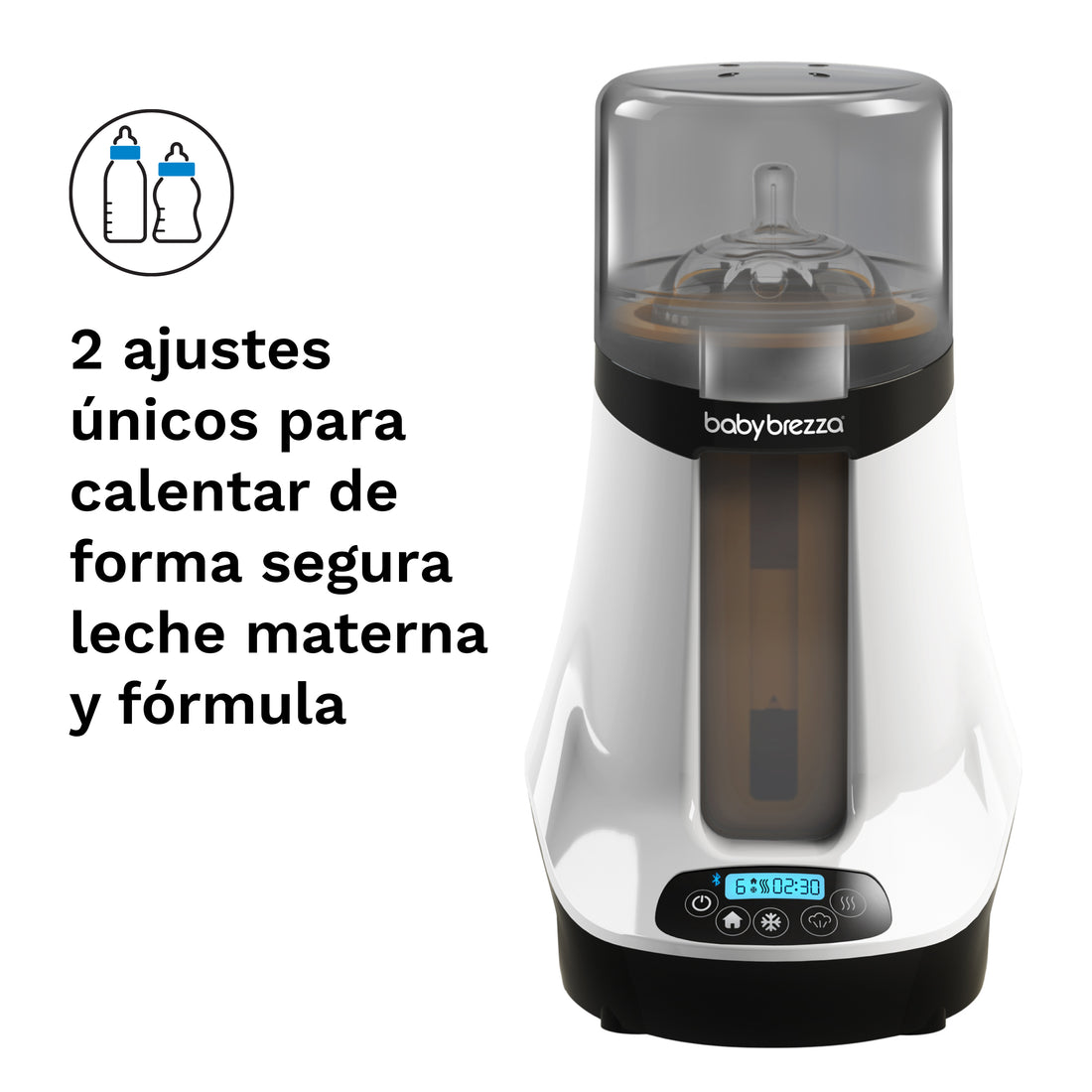 Baby Brezza Calentador De Biberones Inteligente con Bluetooth