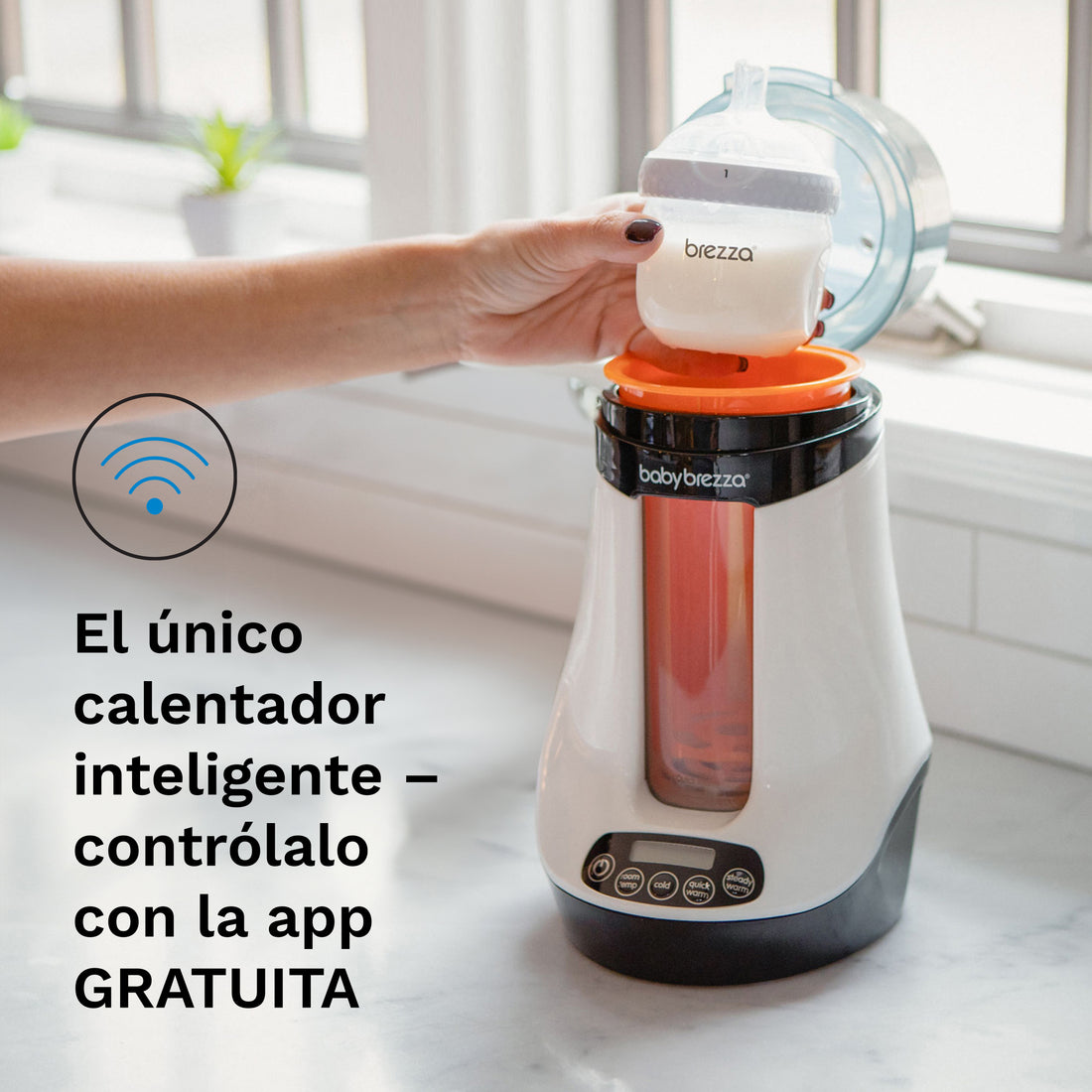 Baby Brezza Calentador De Biberones Inteligente con Bluetooth