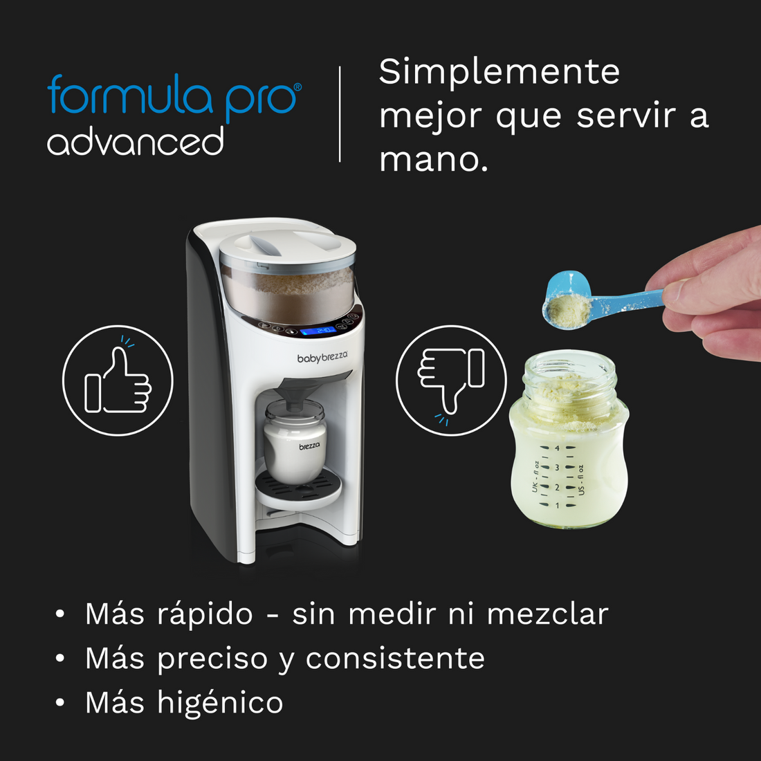 Baby Brezza Fórmula Pro Advanced Preparador y Dispensador De Fórmula
