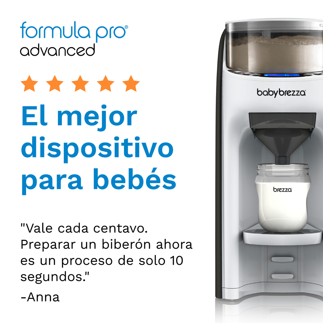 Baby Brezza Fórmula Pro Advanced Preparador y Dispensador De Fórmula
