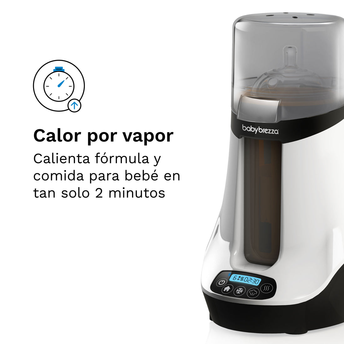 Baby Brezza Calentador De Biberones Inteligente con Bluetooth