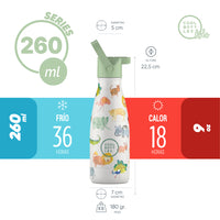 Cool Bottles Botella Termo Infantil African Safari 260ml