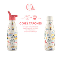 Cool Bottles Botella Termo Infantil Messy Robots 350ml