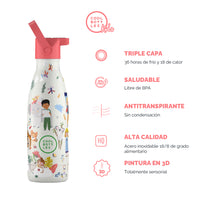 Cool Bottles Botella Termo Infantil Curious Explorers 350ml