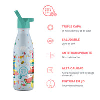 Cool Bottles Botella Termo Infantil Candy Land 350ml