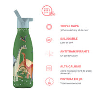 Cool Bottles Botella Termo Infantil Jurassic Era 350ml
