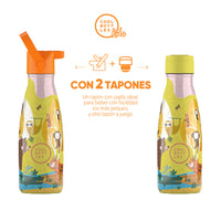Cool Bottles Botella Termo Infantil Jungle Park 260ml