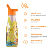 Cool Bottles Botella Termo Infantil Jungle Park 260ml