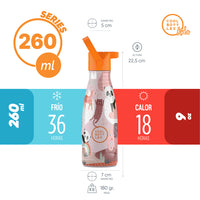 Cool Bottles Botella Termo Infantil Panda Gang 260ml