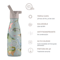 Cool Bottles Botella Termo Infantil Dinos Planet 260ml