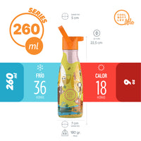 Cool Bottles Botella Termo Infantil Jungle Park 260ml