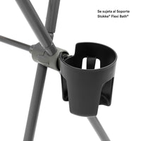 Bañera Flexi Bath Stokke + Soporte para recién nacido + Stand para Bañera Flexi Bath + porta shampoo