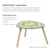 Stokke® MuTable™ Tablero de juego, Frutas y Verduras