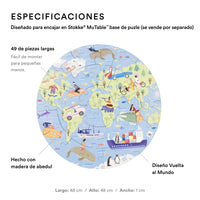 Stokke® MuTable™ Puzle, La Vuelta al Mundo