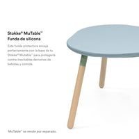 Stokke MuTable Funda de Silicón para Mesa, Azul Pizarra