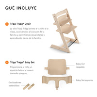 Paquete de Silla Tripp Trapp, Baby Set, Cojín y Tray