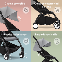 Cochecito Stokke® YOYO³ Negro con 6+ Color Pack