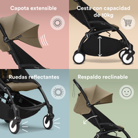 Cochecito Stokke® YOYO³ Negro con 6+ Color Pack