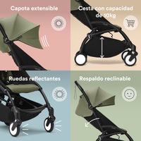 Cochecito Stokke® YOYO³ Negro con 6+ Color Pack