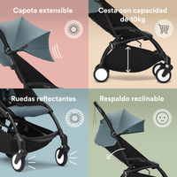 Cochecito Stokke® YOYO³ Negro con 6+ Color Pack