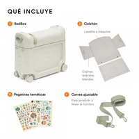 Maleta infantil Stokke® JetKids™ BedBox™, Sea Green