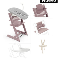 Stokke Tripp Trapp Paquete completo Newborn Set, Baby Set, Tray, Cojín y Arnes