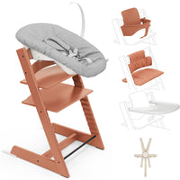 Stokke Tripp Trapp Paquete completo Newborn Set, Baby Set, Tray, Cojín y Arnes