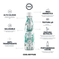 Cool Bottles Botella Termo Watercolor Cactus 500ml