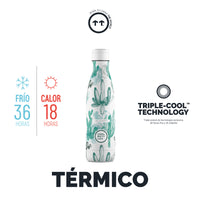 Cool Bottles Botella Termo Watercolor Cactus 500ml