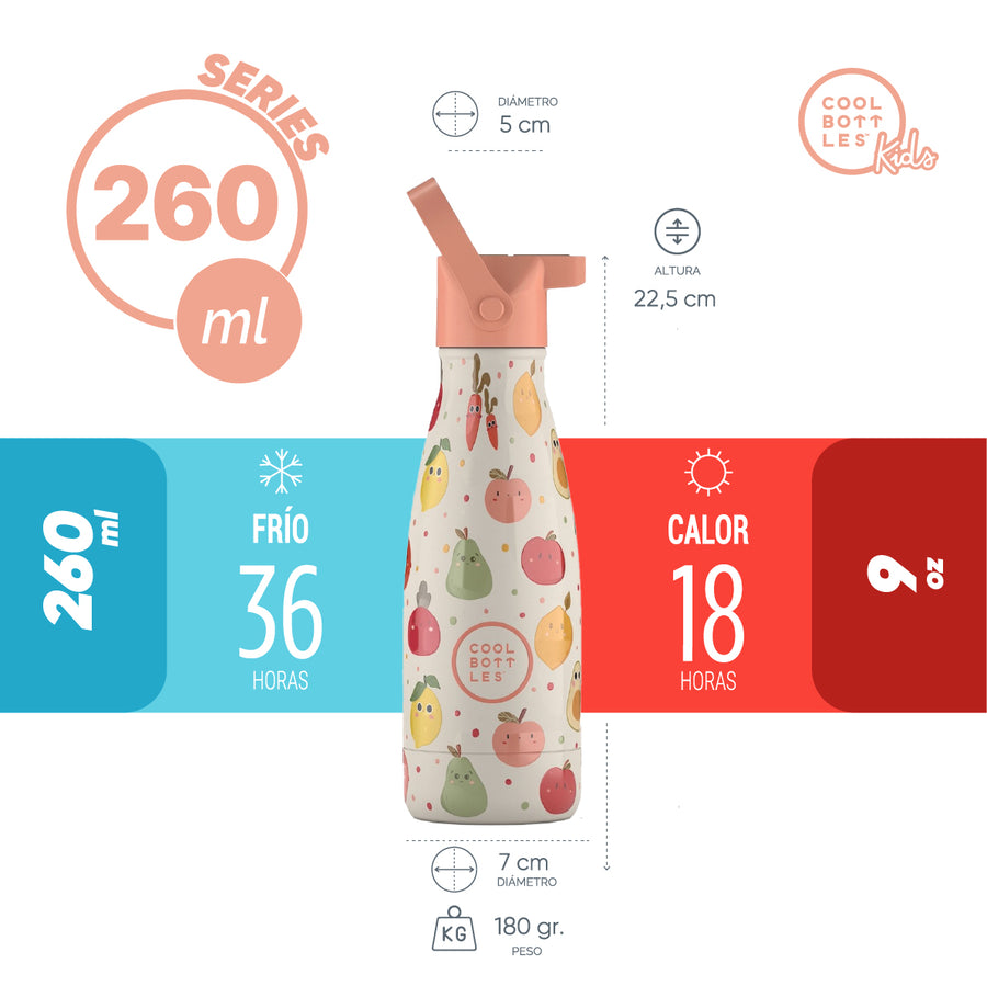 Cool Bottles Botella Termo Infantil Fruit Salad 260ml