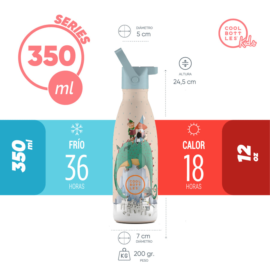 Cool Bottles Botella Termo Infantil Dragon Dreams 350ml