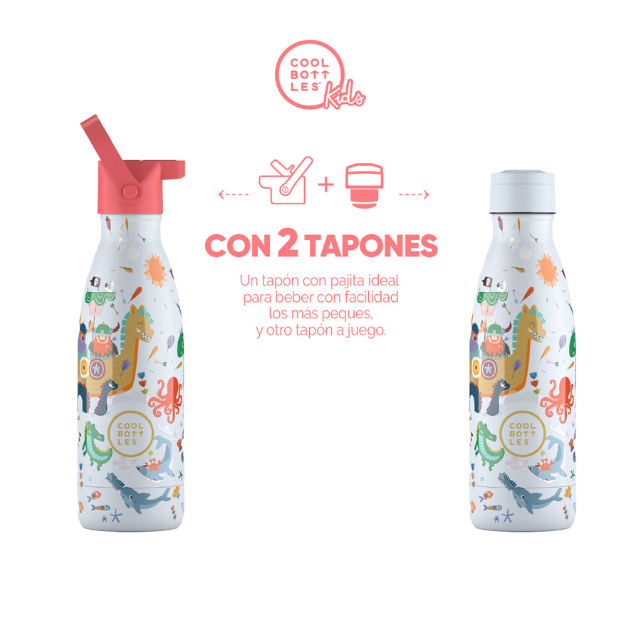 Cool Bottles Botella Termo Infantil Brave Vikings 350ml