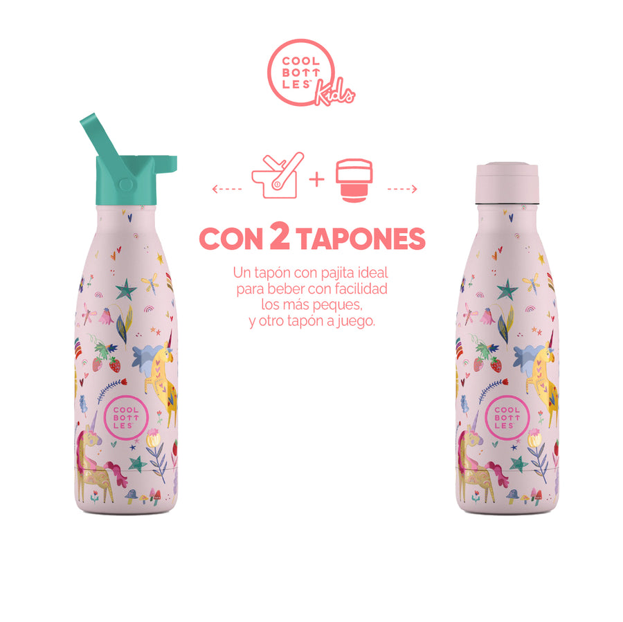 Cool Bottles Botella Termo Infantil Funny Unicorns 350ml