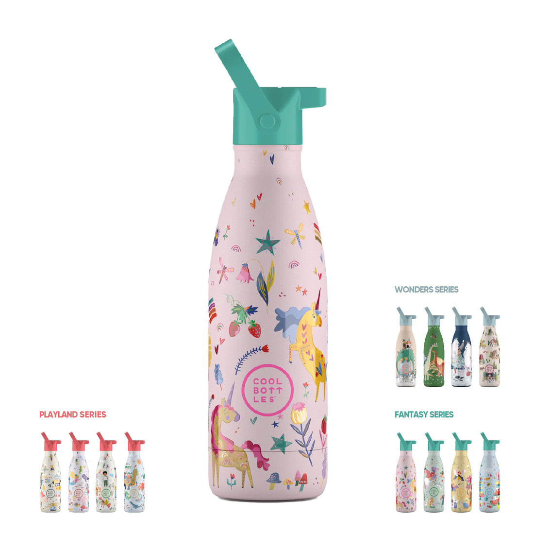 Cool Bottles Botella Termo Infantil Funny Unicorns 350ml