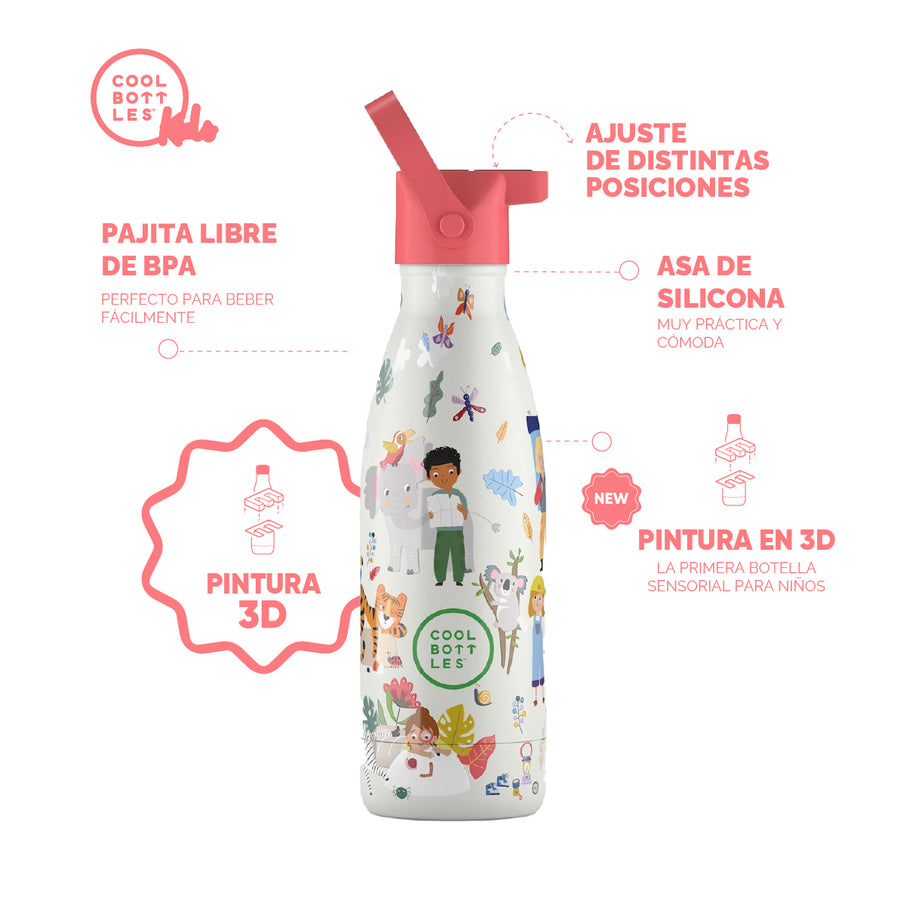 Cool Bottles Botella Termo Infantil Curious Explorers 350ml
