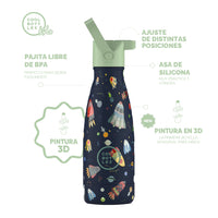 Cool Bottles Botella Termo Infantil Space Rockets 260ml