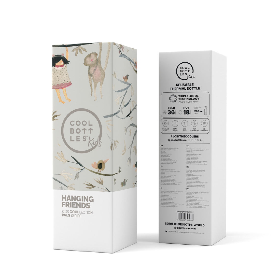 Cool Bottles Botella Termo Infantil Hanging Friends 260ml