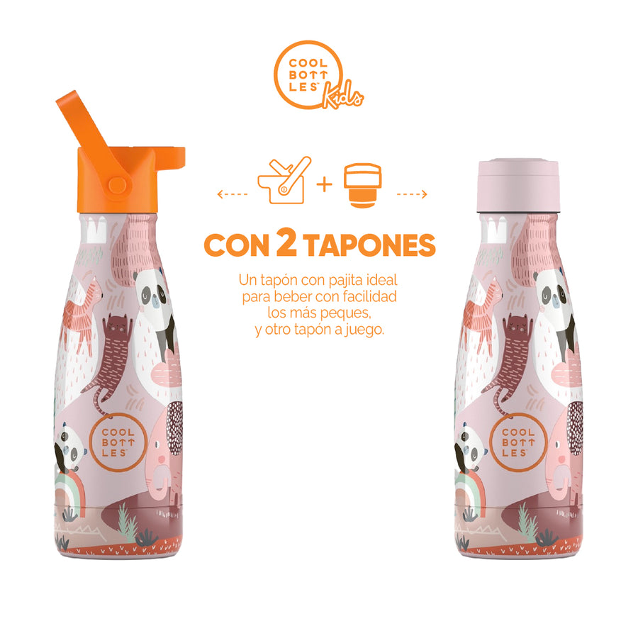 Cool Bottles Botella Termo Infantil Panda Gang 260ml
