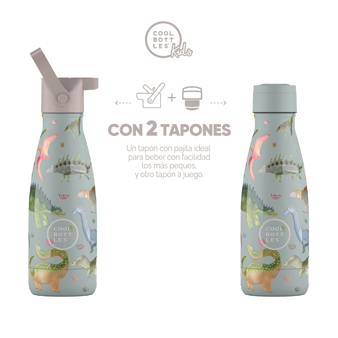Cool Bottles Botella Termo Infantil Dinos Planet 260ml
