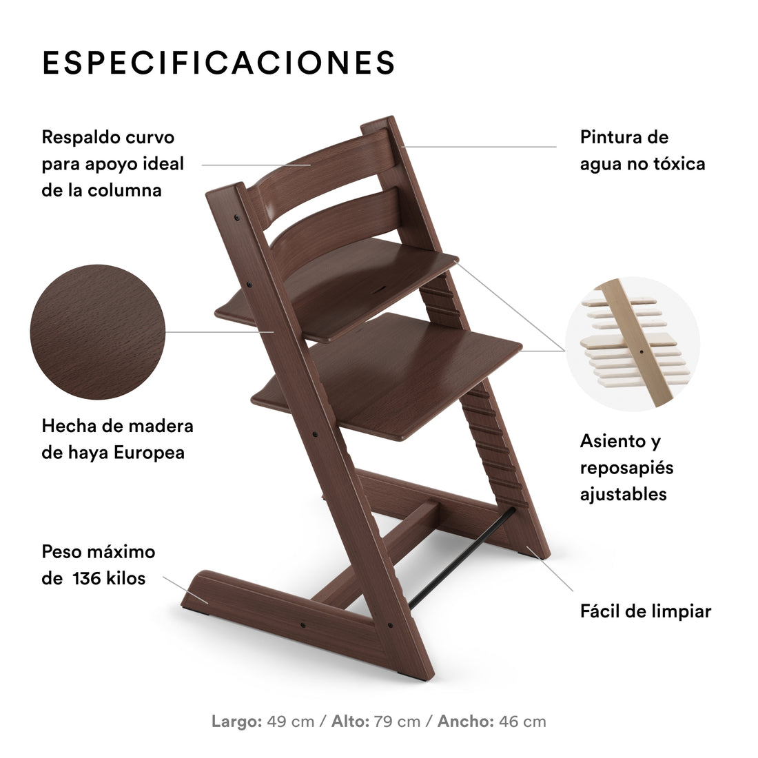 Silla Tripp Trapp de Stokke