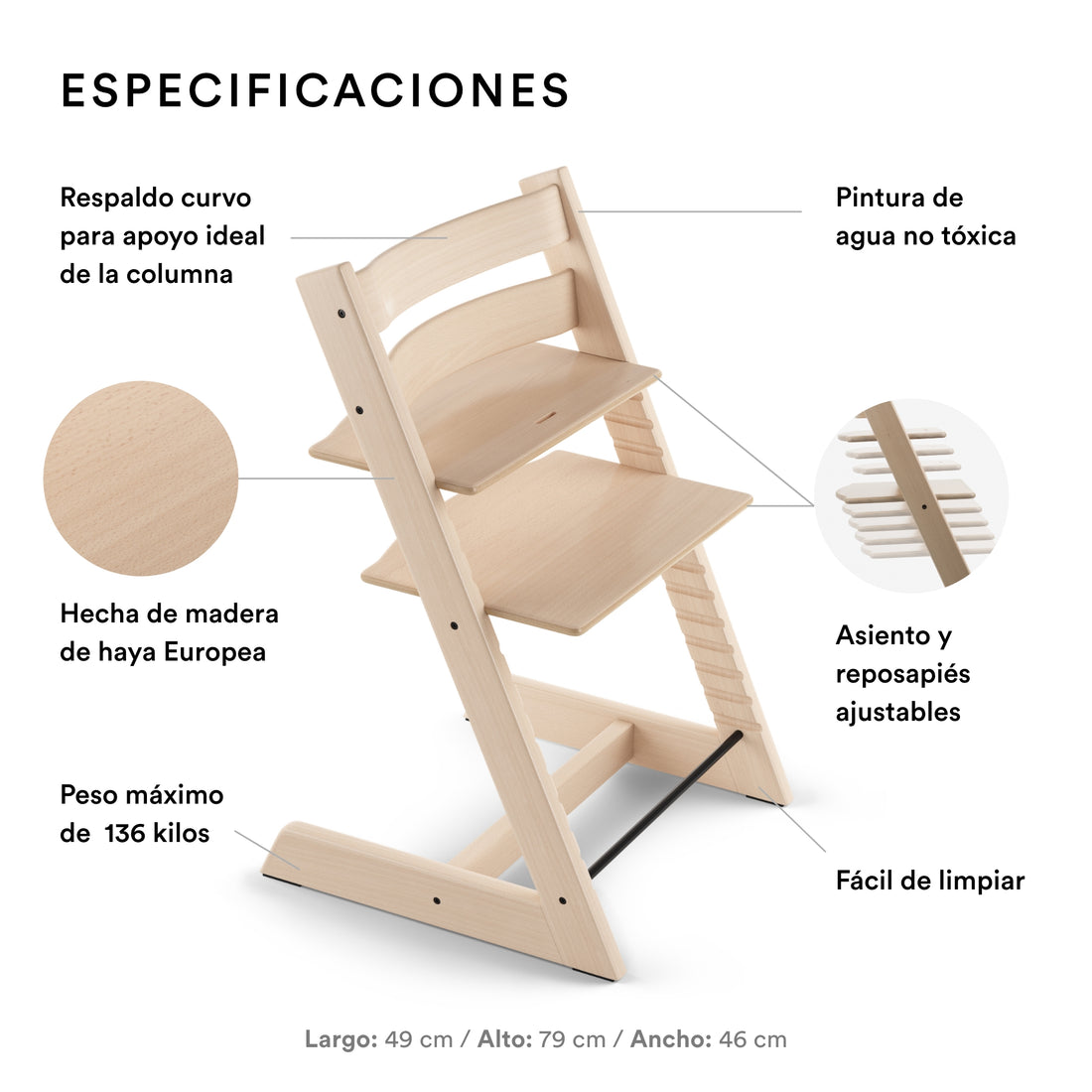 Silla Tripp Trapp de Stokke