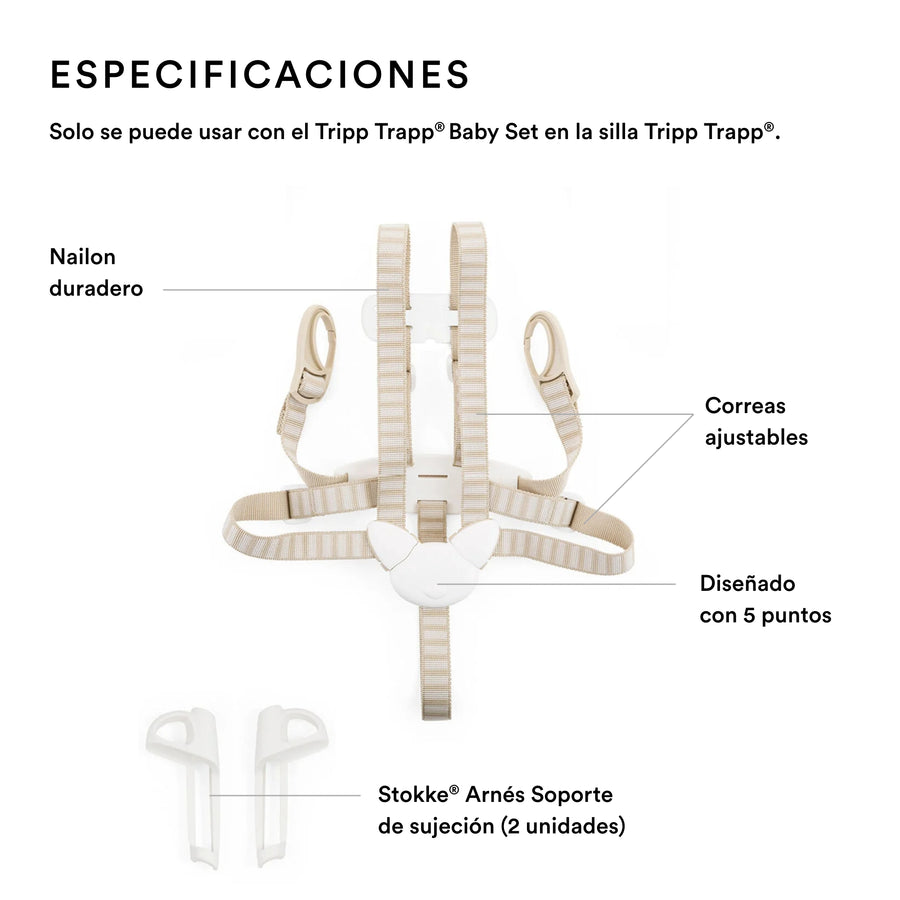 Stokke Tripp Trapp Paquete completo Newborn Set, Baby Set, Tray, Cojín y Arnes