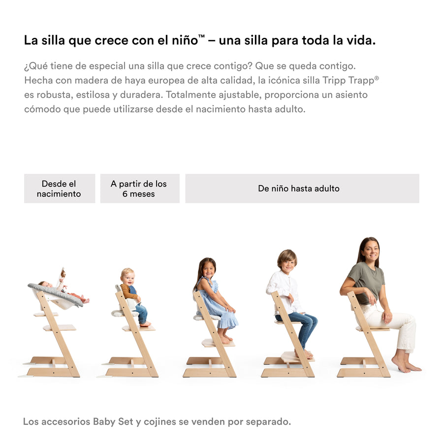 Tripp Trapp Newborn Set, Convierte la Silla Tripp Trapp en un asiento para recién nacidos hasta 9 kilos