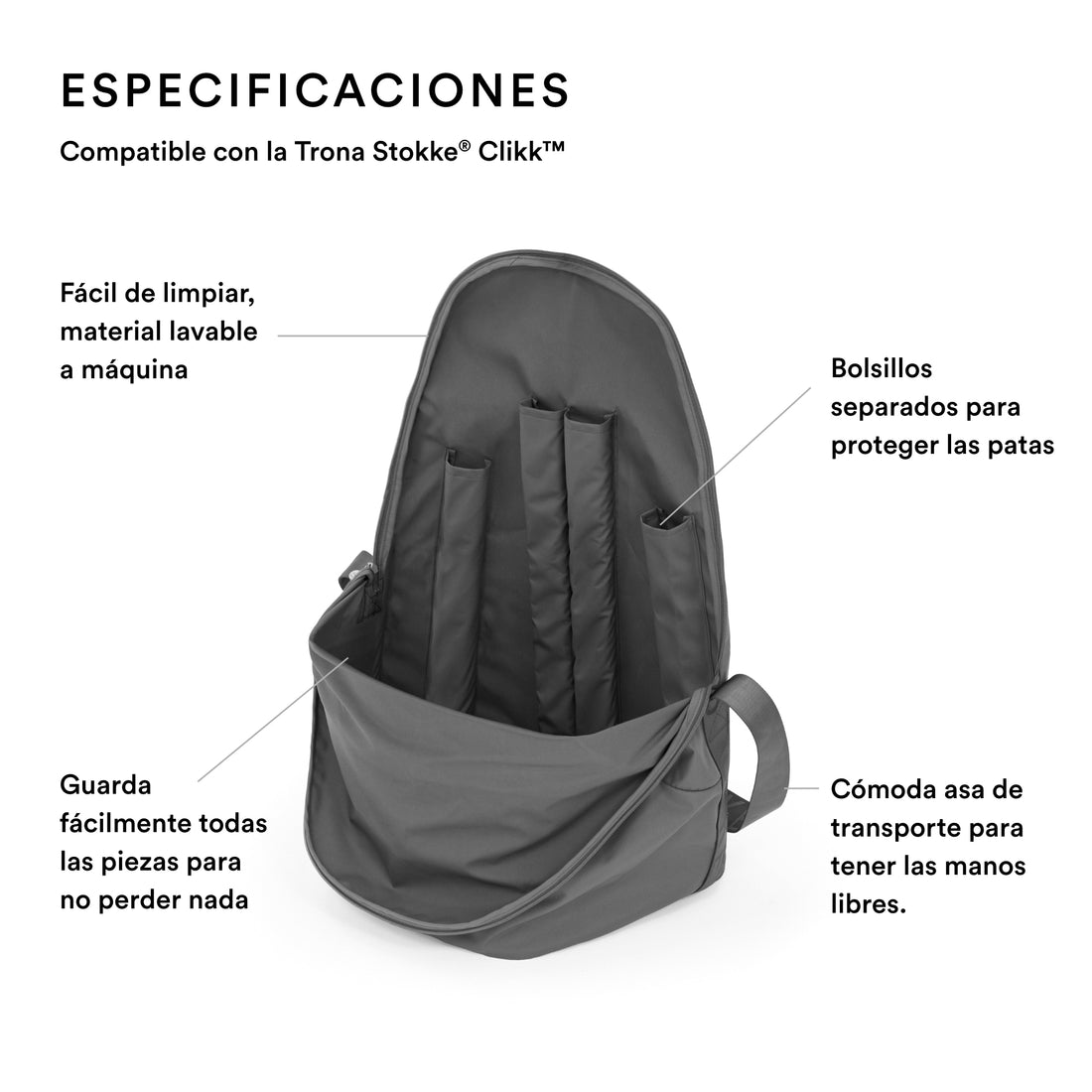 Bolsa de viaje para la Trona Stokke Clikk