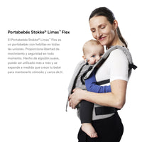 Portabebés Stokke Limas Flex, Tres opciones de transporte - Seguro para bebés de 4-20 kilos