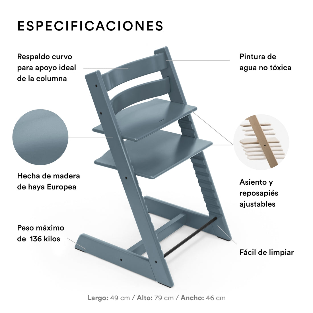 Silla Tripp Trapp de Stokke