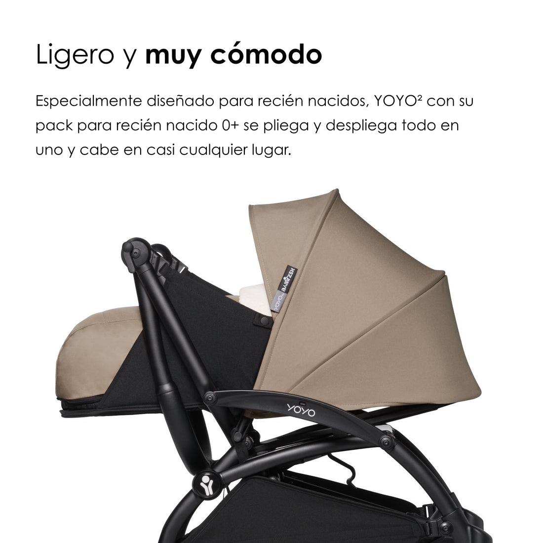 BABYZEN Cochecito Completo YOYO2 - Incluye Pack Recién Nacido 0+, Chasis (Negro) y  Color Pack 6+