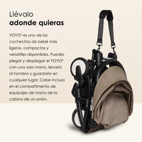 BABYZEN Cochecito Completo YOYO2 - Incluye Pack Recién Nacido 0+, Chasis (Negro) y  Color Pack 6+