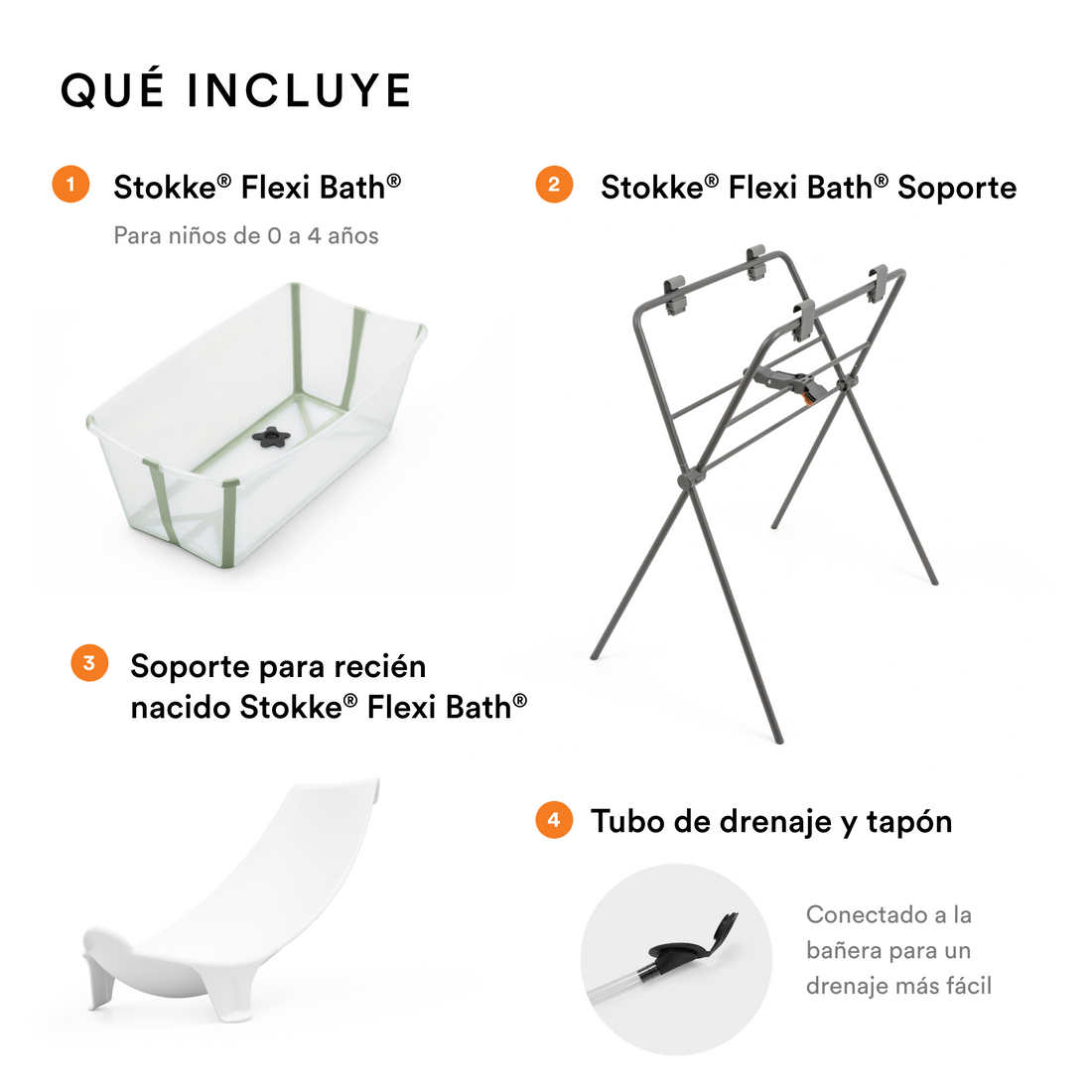 bañera stokke con patas Bañera Flexi Bath Stokke + Soporte para recién nacido + Stand para Bañ – bebemoonmx