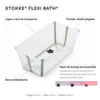 Bañera Flexi Bath Stokke + Soporte para recién nacido + Stand para Bañera Flexi Bath